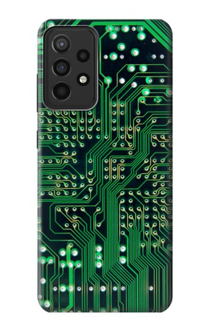 W3392 Electronics Board Circuit Graphic Hard Case and Leather Flip Case For Samsung Galaxy A52s 5G