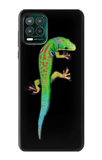 W0125 Green Madagascan Gecko Hard Case and Leather Flip Case For Motorola Moto G Stylus 5G