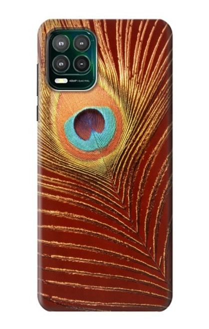 W0512 Peacock Hard Case and Leather Flip Case For Motorola Moto G Stylus 5G