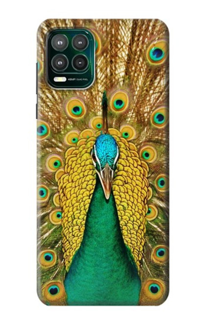 W0513 Peacock Hard Case and Leather Flip Case For Motorola Moto G Stylus 5G