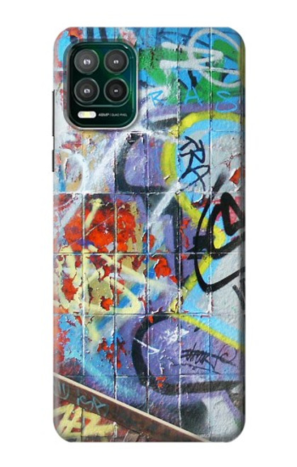 W0588 Wall Graffiti Hard Case and Leather Flip Case For Motorola Moto G Stylus 5G