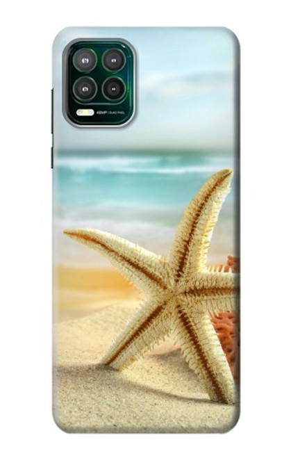 W1117 Starfish on the Beach Hard Case and Leather Flip Case For Motorola Moto G Stylus 5G