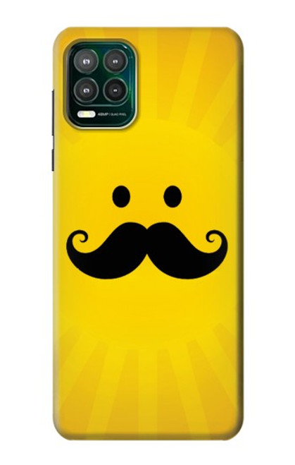 W1145 Yellow Mustache Sun Hard Case and Leather Flip Case For Motorola Moto G Stylus 5G