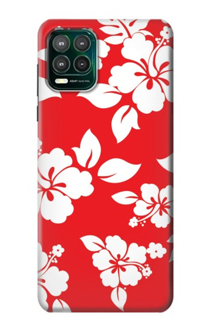 W1949 Hawaiian Hibiscus Pattern Hard Case and Leather Flip Case For Motorola Moto G Stylus 5G