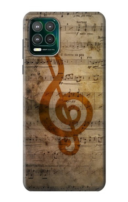 W2368 Sheet Music Notes Hard Case and Leather Flip Case For Motorola Moto G Stylus 5G