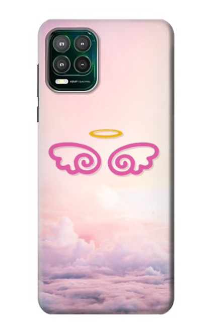 W2514 Cute Angel Wings Hard Case and Leather Flip Case For Motorola Moto G Stylus 5G