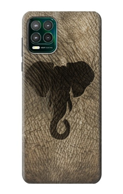 W2516 Elephant Skin Graphic Printed Hard Case and Leather Flip Case For Motorola Moto G Stylus 5G