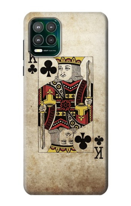 W2528 Poker King Card Hard Case and Leather Flip Case For Motorola Moto G Stylus 5G