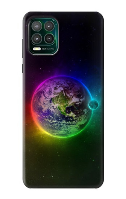 W2570 Colorful Planet Hard Case and Leather Flip Case For Motorola Moto G Stylus 5G