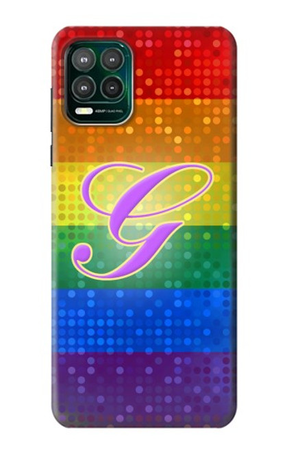 W2899 Rainbow LGBT Gay Pride Flag Hard Case and Leather Flip Case For Motorola Moto G Stylus 5G