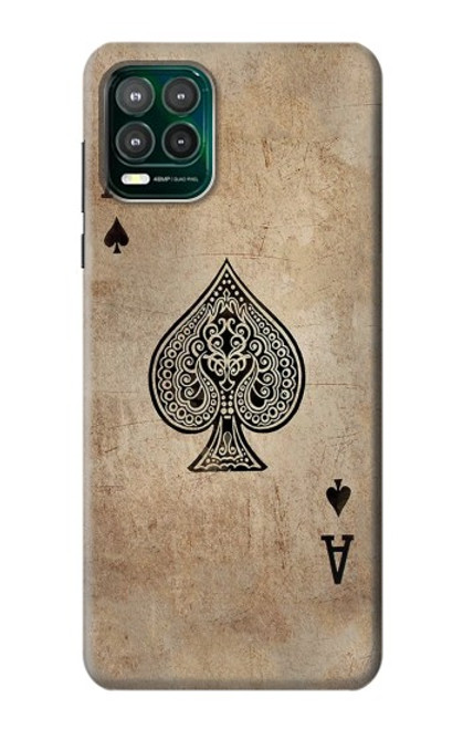 W2928 Vintage Spades Ace Card Hard Case and Leather Flip Case For Motorola Moto G Stylus 5G