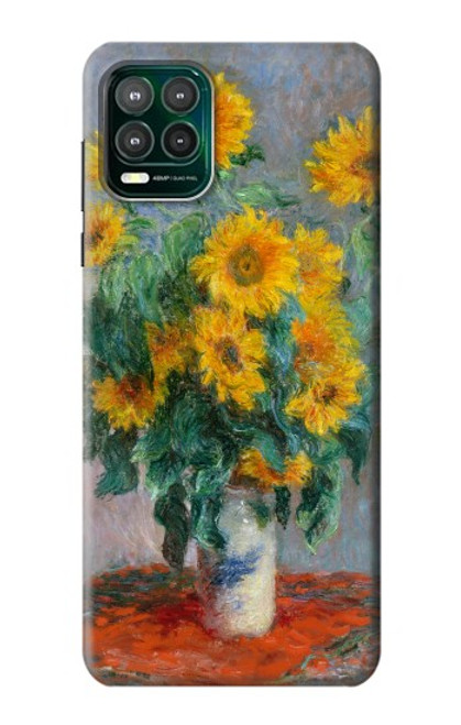 W2937 Claude Monet Bouquet of Sunflowers Hard Case and Leather Flip Case For Motorola Moto G Stylus 5G