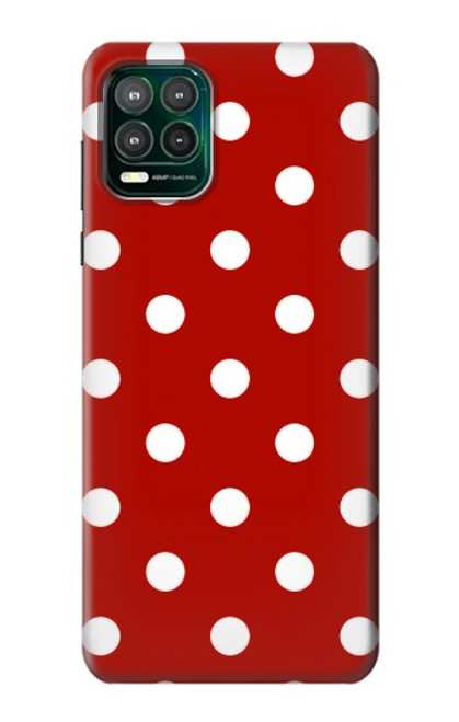 W2951 Red Polka Dots Hard Case and Leather Flip Case For Motorola Moto G Stylus 5G