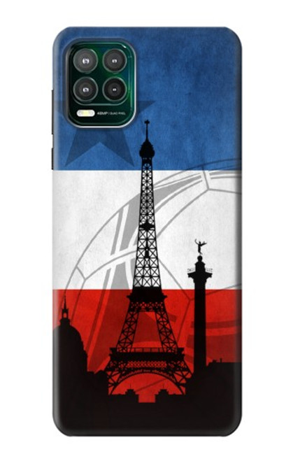 W2980 France Football Soccer Hard Case and Leather Flip Case For Motorola Moto G Stylus 5G