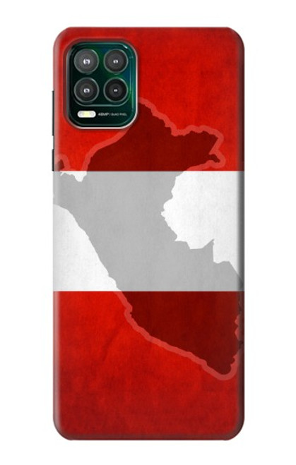 W3018 Peru Flag Hard Case and Leather Flip Case For Motorola Moto G Stylus 5G