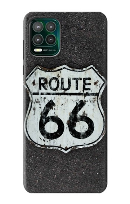 W3207 Route 66 Sign Hard Case and Leather Flip Case For Motorola Moto G Stylus 5G