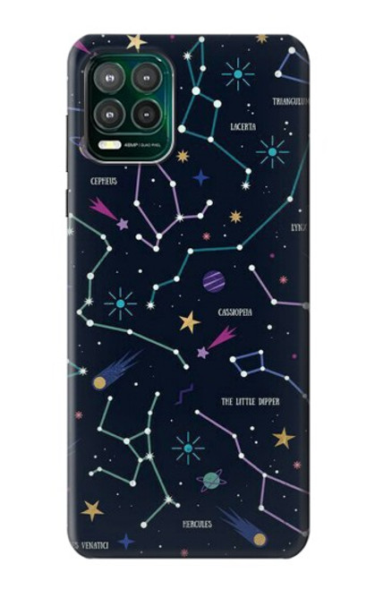 W3220 Star Map Zodiac Constellations Hard Case and Leather Flip Case For Motorola Moto G Stylus 5G