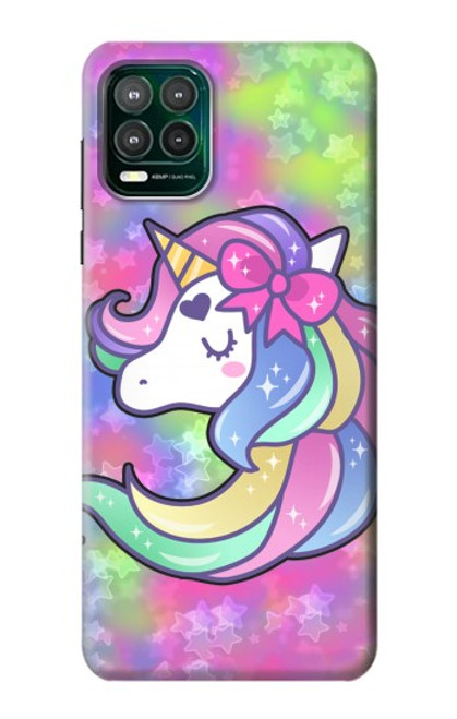 W3264 Pastel Unicorn Hard Case and Leather Flip Case For Motorola Moto G Stylus 5G