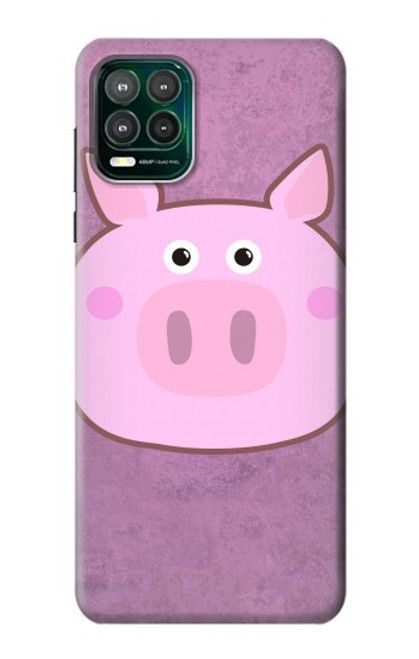 W3269 Pig Cartoon Hard Case and Leather Flip Case For Motorola Moto G Stylus 5G