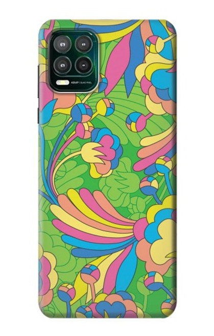 W3273 Flower Line Art Pattern Hard Case and Leather Flip Case For Motorola Moto G Stylus 5G