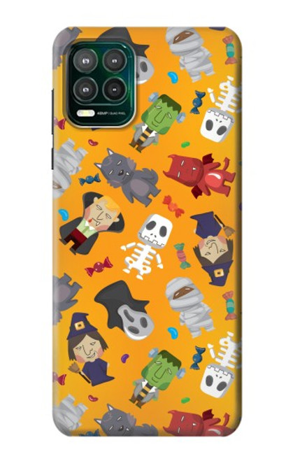 W3275 Cute Halloween Cartoon Pattern Hard Case and Leather Flip Case For Motorola Moto G Stylus 5G