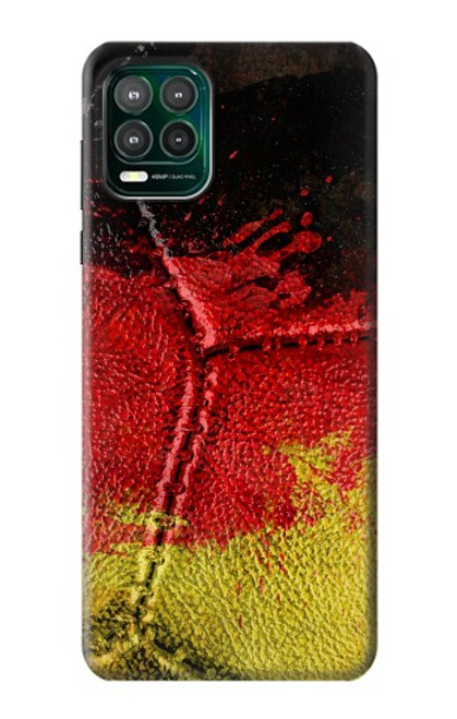 W3303 Germany Flag Vintage Football Graphic Hard Case and Leather Flip Case For Motorola Moto G Stylus 5G