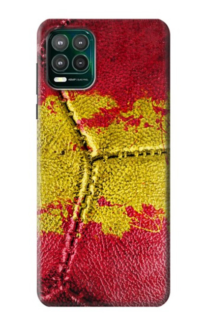 W3315 Spain Flag Vintage Football Graphic Hard Case and Leather Flip Case For Motorola Moto G Stylus 5G