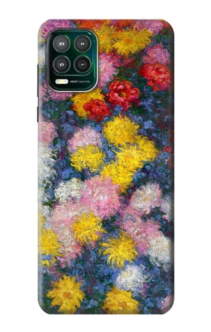 W3342 Claude Monet Chrysanthemums Hard Case and Leather Flip Case For Motorola Moto G Stylus 5G