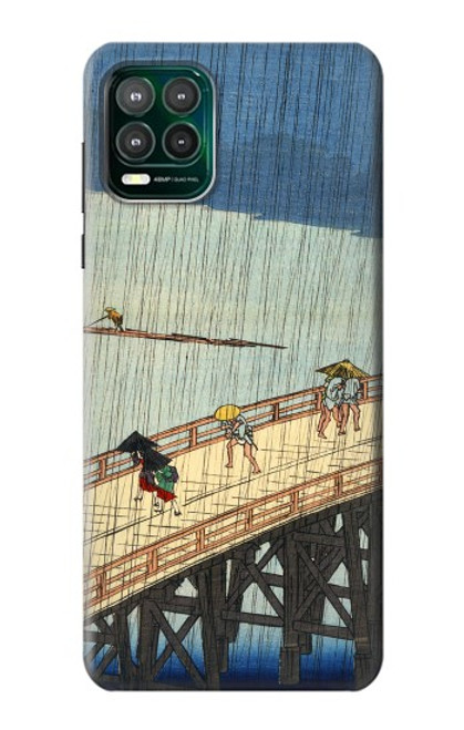 W3347 Utagawa Hiroshige Sudden shower Hard Case and Leather Flip Case For Motorola Moto G Stylus 5G