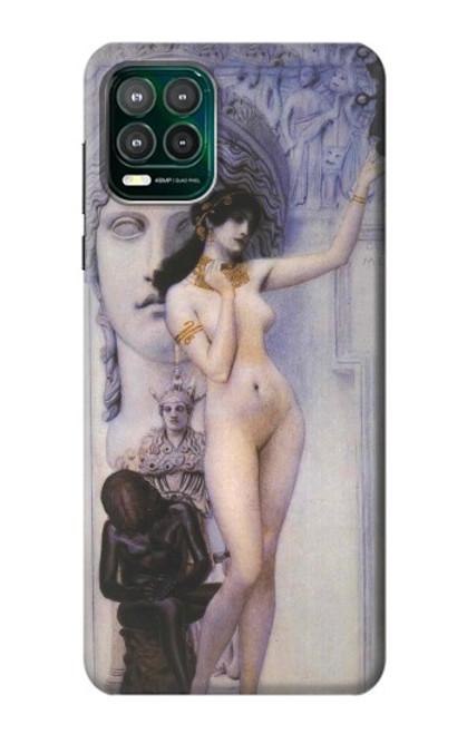 W3353 Gustav Klimt Allegory of Sculpture Hard Case and Leather Flip Case For Motorola Moto G Stylus 5G