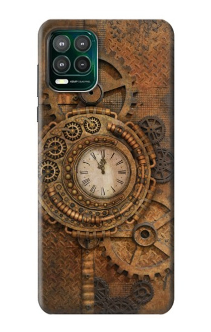 W3401 Clock Gear Steampunk Hard Case and Leather Flip Case For Motorola Moto G Stylus 5G