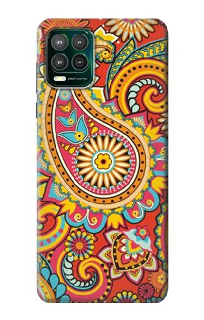 W3402 Floral Paisley Pattern Seamless Hard Case and Leather Flip Case For Motorola Moto G Stylus 5G