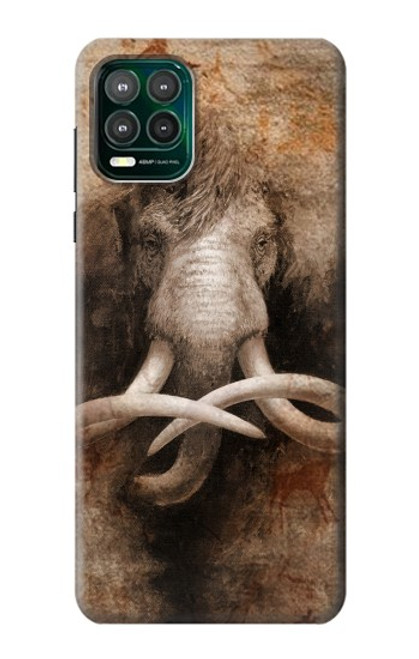 W3427 Mammoth Ancient Cave Art Hard Case and Leather Flip Case For Motorola Moto G Stylus 5G