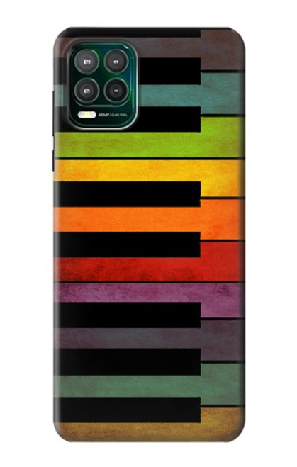 W3451 Colorful Piano Hard Case and Leather Flip Case For Motorola Moto G Stylus 5G
