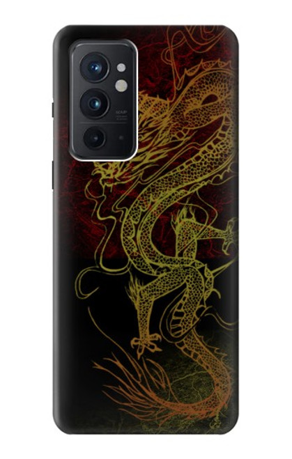 W0354 Chinese Dragon Hard Case and Leather Flip Case For OnePlus 9RT 5G