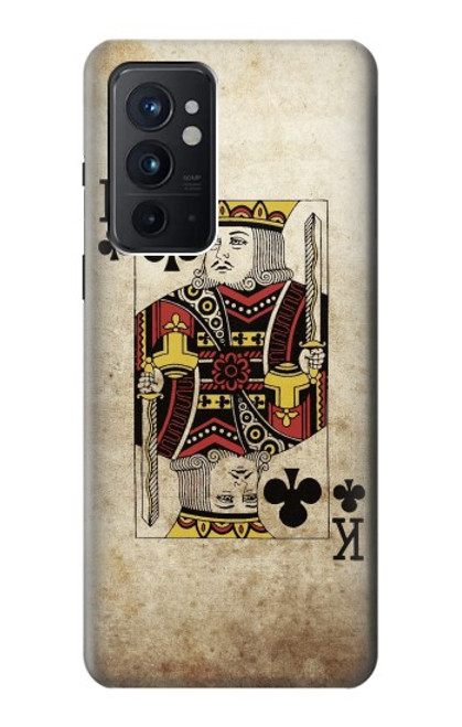 W2528 Poker King Card Hard Case and Leather Flip Case For OnePlus 9RT 5G