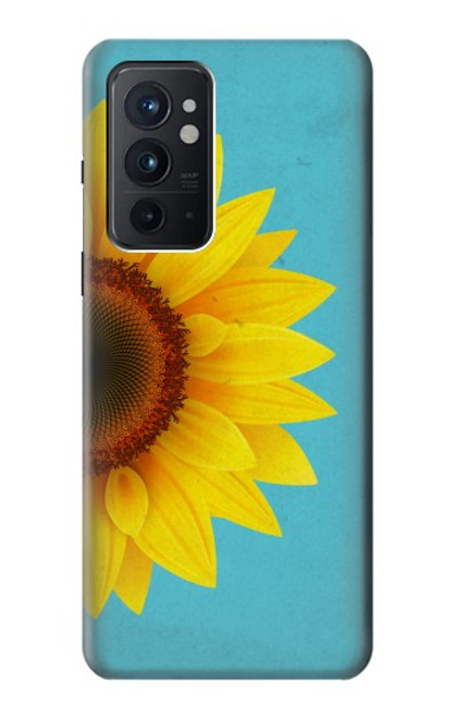 W3039 Vintage Sunflower Blue Hard Case and Leather Flip Case For OnePlus 9RT 5G