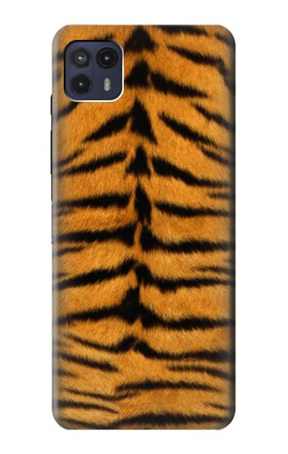 W0576 Tiger Skin Hard Case and Leather Flip Case For Motorola Moto G50 5G [for G50 5G only. NOT for G50]