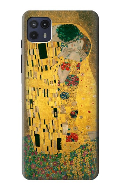 W2137 Gustav Klimt The Kiss Hard Case and Leather Flip Case For Motorola Moto G50 5G [for G50 5G only. NOT for G50]