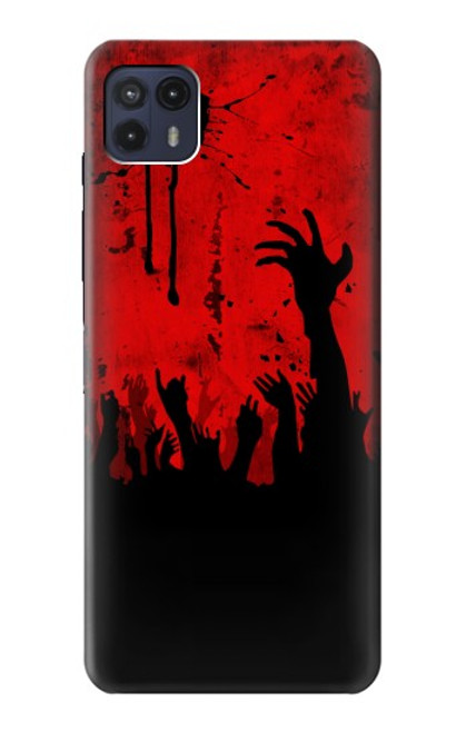 W2458 Zombie Hands Hard Case and Leather Flip Case For Motorola Moto G50 5G [for G50 5G only. NOT for G50]