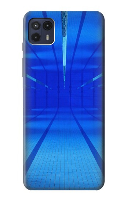 W2787 Swimming Pool Under Water Hard Case and Leather Flip Case For Motorola Moto G50 5G [for G50 5G only. NOT for G50]