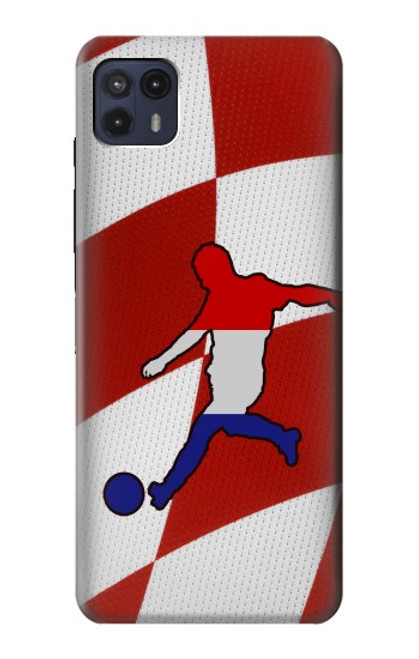 W2993 Croatia Football Soccer Hard Case and Leather Flip Case For Motorola Moto G50 5G [for G50 5G only. NOT for G50]