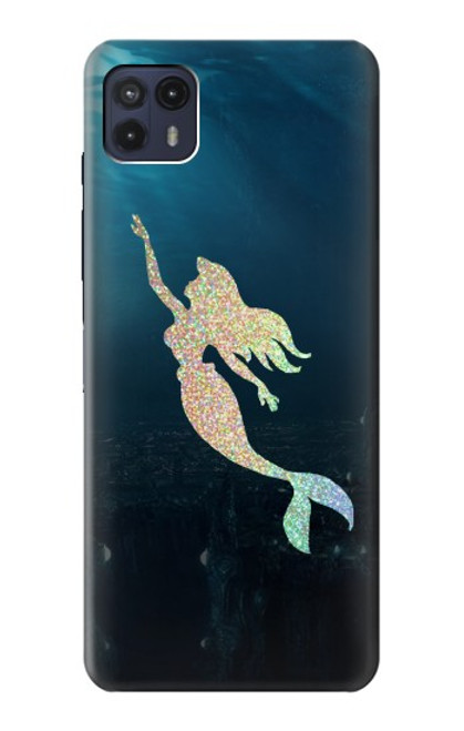 W3250 Mermaid Undersea Hard Case and Leather Flip Case For Motorola Moto G50 5G [for G50 5G only. NOT for G50]