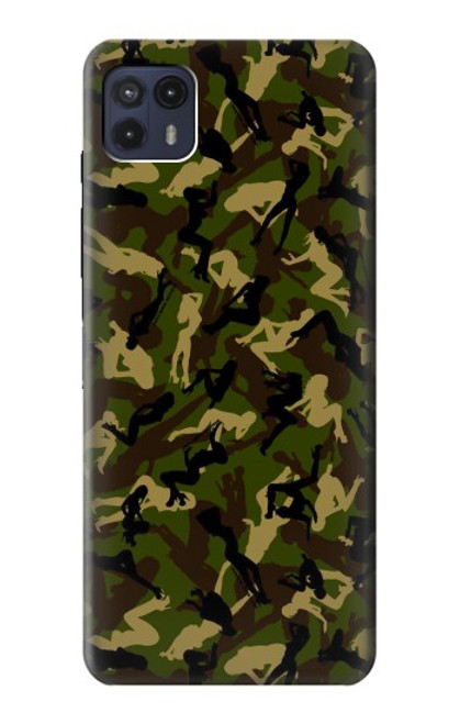 W3356 Sexy Girls Camo Camouflage Hard Case and Leather Flip Case For Motorola Moto G50 5G [for G50 5G only. NOT for G50]