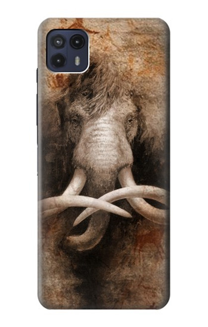 W3427 Mammoth Ancient Cave Art Hard Case and Leather Flip Case For Motorola Moto G50 5G [for G50 5G only. NOT for G50]