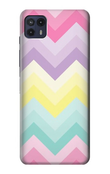 W3514 Rainbow Zigzag Hard Case and Leather Flip Case For Motorola Moto G50 5G [for G50 5G only. NOT for G50]