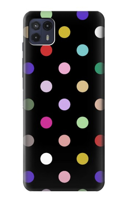 W3532 Colorful Polka Dot Hard Case and Leather Flip Case For Motorola Moto G50 5G [for G50 5G only. NOT for G50]