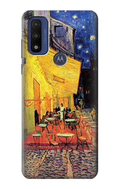 W0929 Van Gogh Cafe Terrace Hard Case and Leather Flip Case For Motorola G Pure