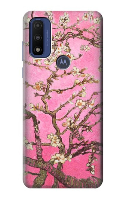 W2449 Pink Blossoming Almond Tree Van Gogh Hard Case and Leather Flip Case For Motorola G Pure