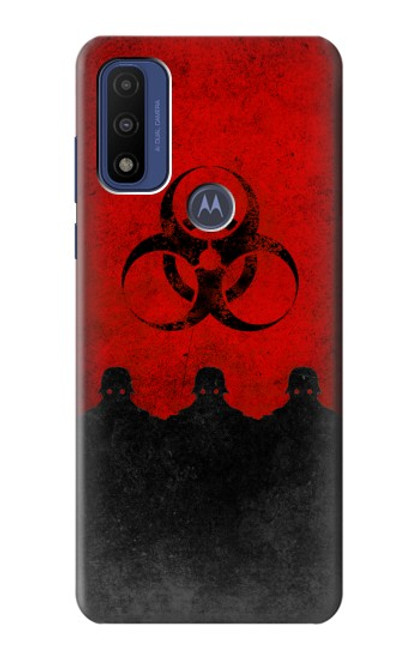 W2917 Biohazards Virus Red Alert Hard Case and Leather Flip Case For Motorola G Pure